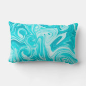 Aqua I LIVE SURFNAME Water Ocean Beach Fun Kussen (Achterkant)