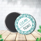 Aqua Infinity Scroll-patroon Magneet