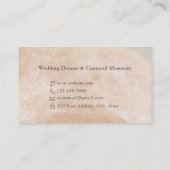 Aqua Ink Ocean Beach Modern Minimalistisch Visitekaartje (Achterkant)