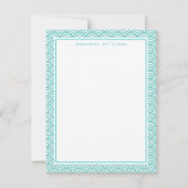 Aqua Japans Seigaiha Pattern Notitiekaartje (Voorkant)