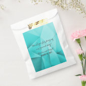 Aqua Jewel Tones Wedding Favor Bags Bedankzakje (Gezegeld)