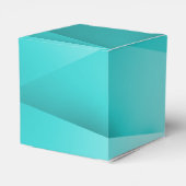 Aqua Jewel Tones Wedding Favor Boxes Bedankdoosjes (Achterkant)