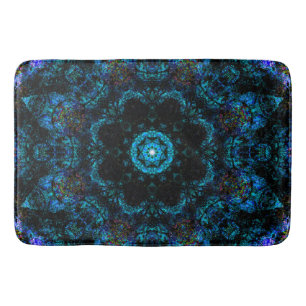 Aqua Kaleidoscope-effect Badmat