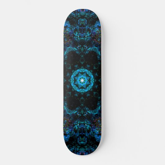 Aqua Kaleidoscope-effect Persoonlijk Skateboard (Voorkant)