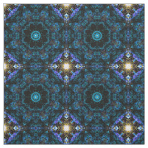 Aqua Kaleidoscope-effect Stof