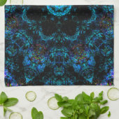 Aqua Kaleidoscope-effect Theedoek (Gevouwen)
