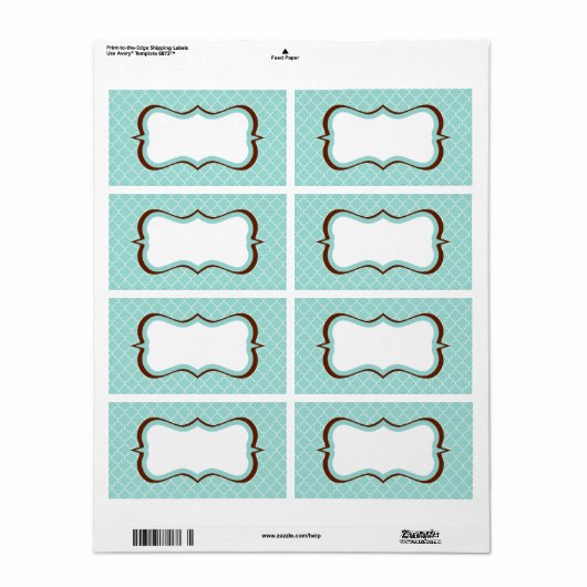  Aqua Kant Labels (Full Sheet)