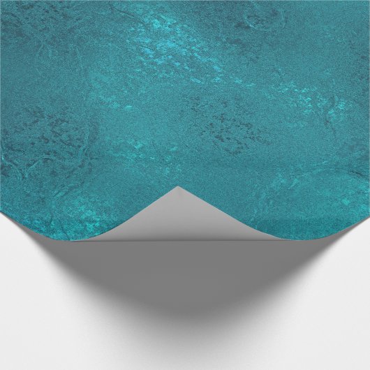 Aqua-kerstkronkelpapier Cadeaupapier (Hoek)