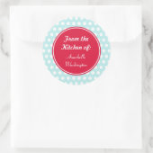 Aqua Keuken Bakken Cadeautags Stickers (Tas)
