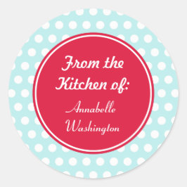 Aqua Keuken Bakken Gift Labels Stickers