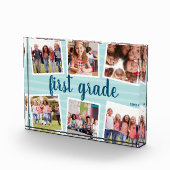 Aqua Kinder schooljaar Keepslag Collage Fotoblokken (Rechts)