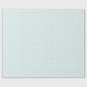 Aqua Klassieke Gingham Cadeaupapier (Vlak)