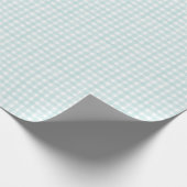 Aqua Klassieke Gingham Cadeaupapier (Hoek)