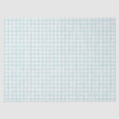 Aqua Klassieke Gingham Tissuepapier (Voorkant)