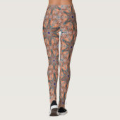 Aqua koraal caleidoscoop01 leggings (Achterkant)