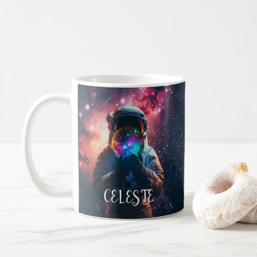 Aqua Kosmisch Mysterie Koffiemok (Met donut)
