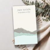 Aqua Kraft Mountain Wave Blank Sieraden Display Visitekaartje