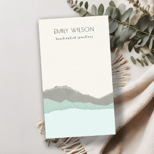 Aqua Kraft Mountain Wave Blank Sieraden Display Visitekaartje