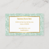 AQUA LACE GOLD WHITE VISITEKAARTJE (Achterkant)