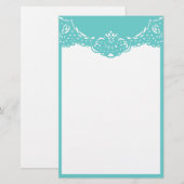 Aqua Lacy Briefpapier (Voorkant / Achterkant)