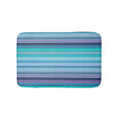 Aqua, Lavender en Blue Stripes Badmat (Voorkant)