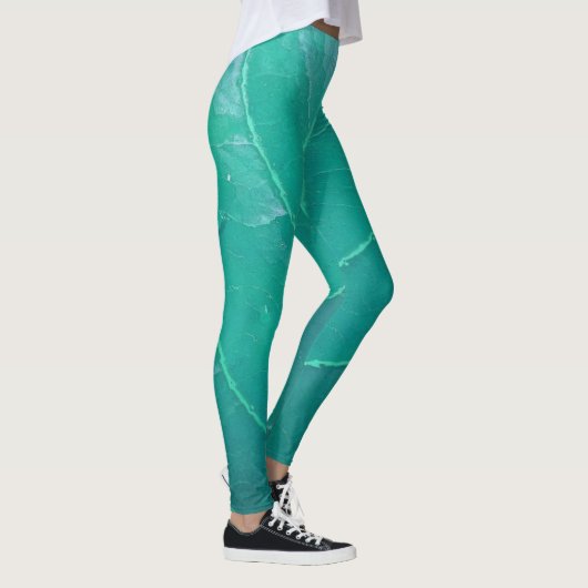 Aqua Leaf Leggings (Rechts)
