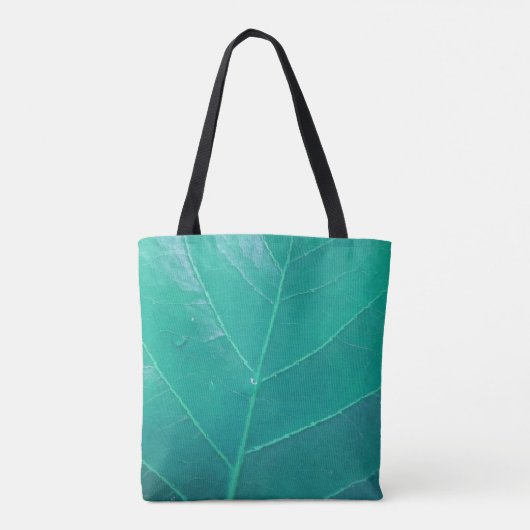 Aqua Leaf Tote Bag (Achterkant)