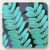 Aqua Leaves Bier Onderzetter (Voorkant)