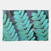 Aqua Leaves Theedoek (Horizontaal)