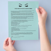 AQUA-Leder-EYELASH-UITBREIDINGSCONSENT-FORMULIER Flyer (Hand)