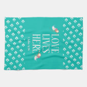 Aqua | LEVENDE LEVENS HIER | Stijlvol Theedoek (Horizontaal)