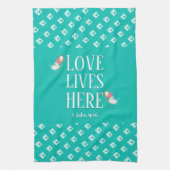 Aqua | LEVENDE LEVENS HIER | Stijlvol  Theedoek (Verticaal)