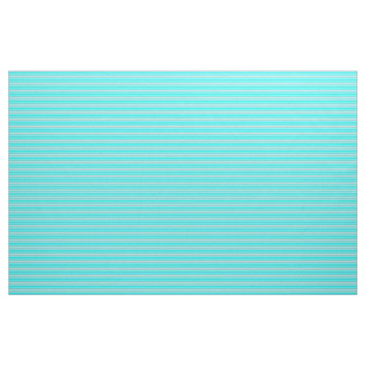 Aqua & Light Grey Lined Pattern Stof (Fat Quarter)