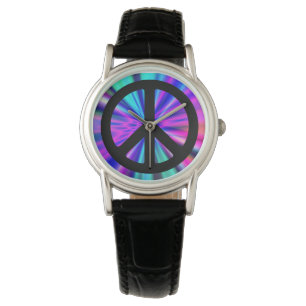Aqua Light-Show met vredesbord Horloge