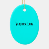 Aqua Lijst Ovaal Ornament (Achterkant)