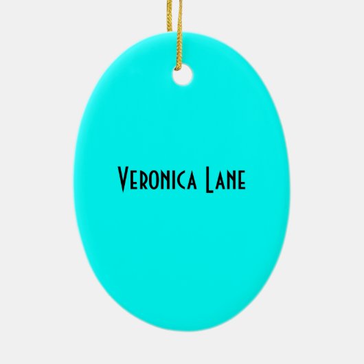 Aqua Lijst Ovaal Ornament (Achterkant)