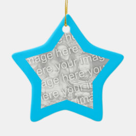 Aqua Lijst Star Ornament