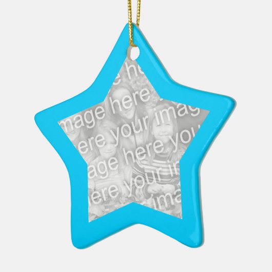 Aqua Lijst Star Ornament (Links)
