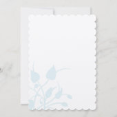 Aqua Lila koraal - Uitnodiging tot bruiloft (Achterkant)