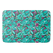 Aqua Lilies Bath Mat (Voorkant)
