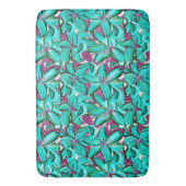 Aqua Lilies Bath Mat (Voorkant Verticaal)