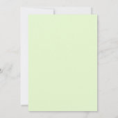 Aqua Lime Pioen Huwelijk Kaart (Achterkant)