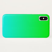 Aqua Limoen Gradient Case-Mate iPhone Case (Achterkant (horizontaal))