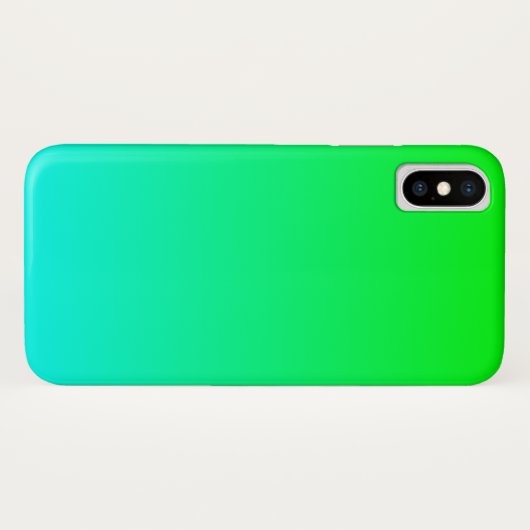 Aqua Limoen Gradient Case-Mate iPhone Case (Achterkant (horizontaal))