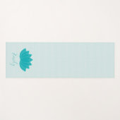 Aqua Lotus Gepersonaliseerde Yoga Mat (Voorkant (horizontaal))