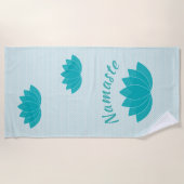 Aqua Lotus Yoga Towel Strandlaken (Voorkant)