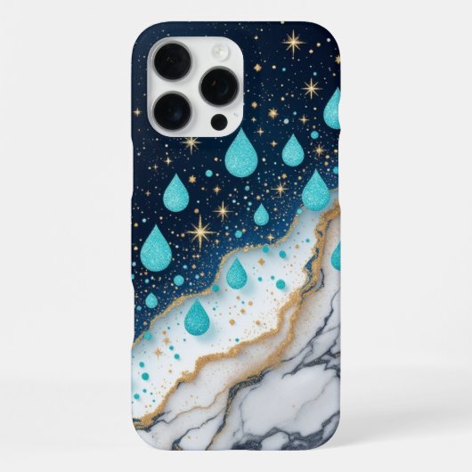 Aqua Marble iPhone Hoesje (Achterkant)