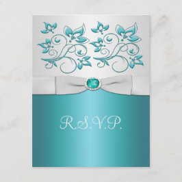 Aqua-marine en Silver Reply Kaart II