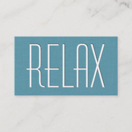 Aqua MASSAGE Theme Simple Style V63F Visitekaartje