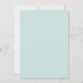 Aqua Mauve Wilde Bloemen Bruiloft Kaart (Achterkant)